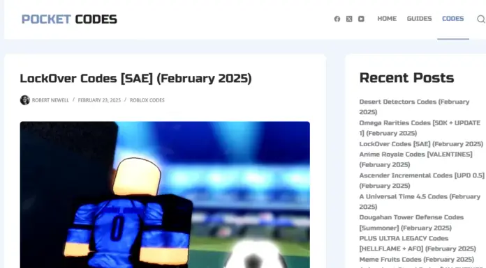 POCKET CODES — лучший сайт гайдами и промокодами для Роблокса POCKET CODES - лучший сайт гайдами и промокодами для Роблокса